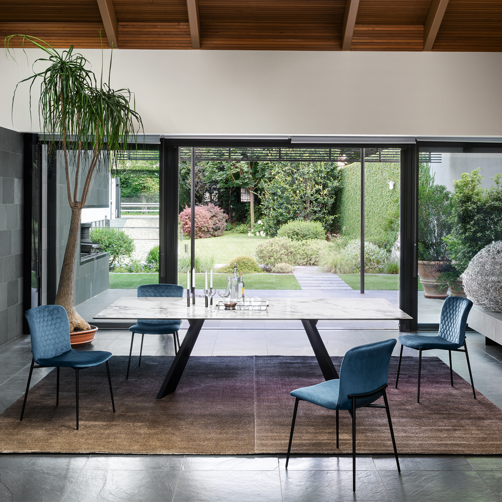 Sky Medium Polyamide Ombre Pattern Rug
