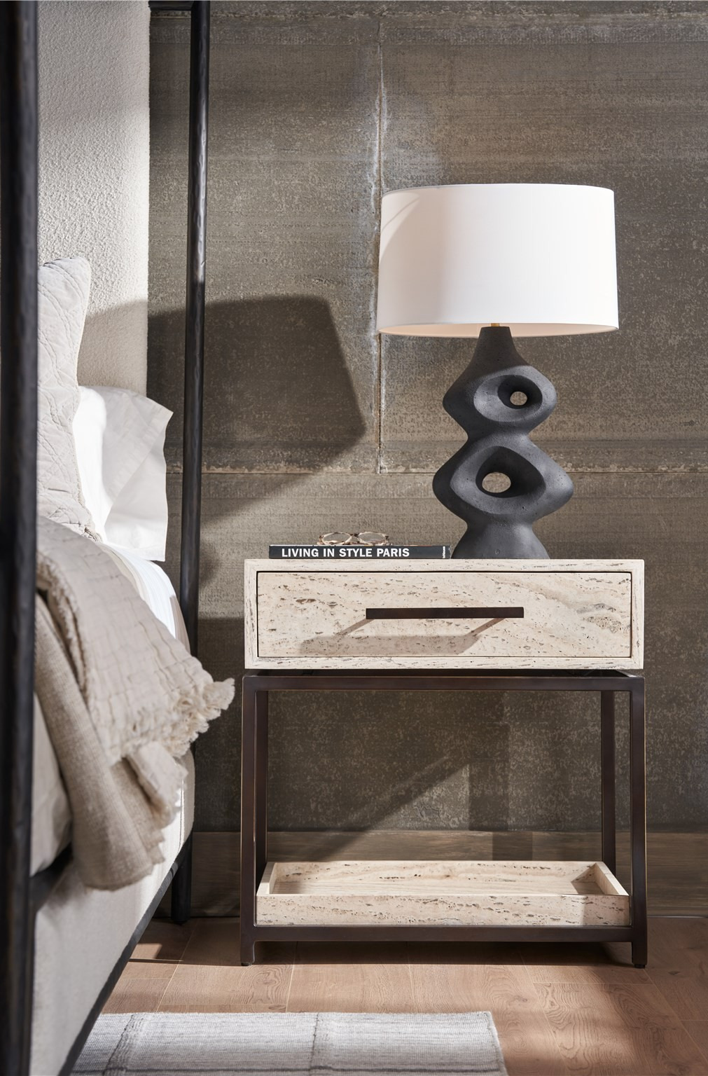 Kent Fabric/Metal Poster Bedroom Set, Composition 1