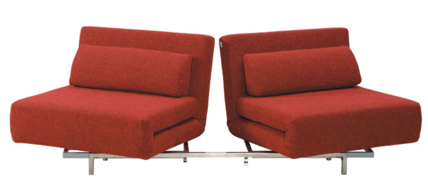 LK06-2 Premium Sofa Bed, Red by J&M Furniture