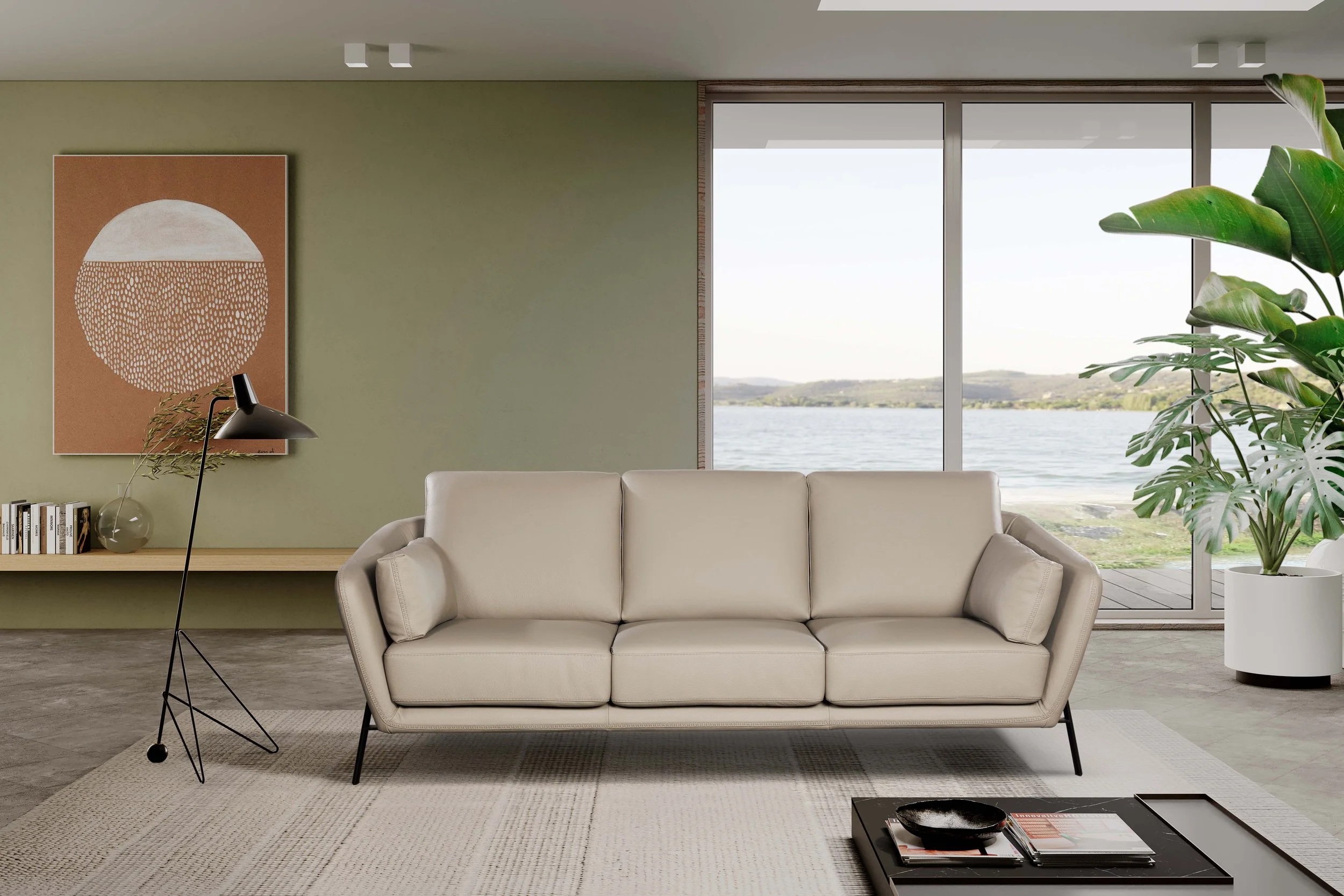 Idra Leather Sofa