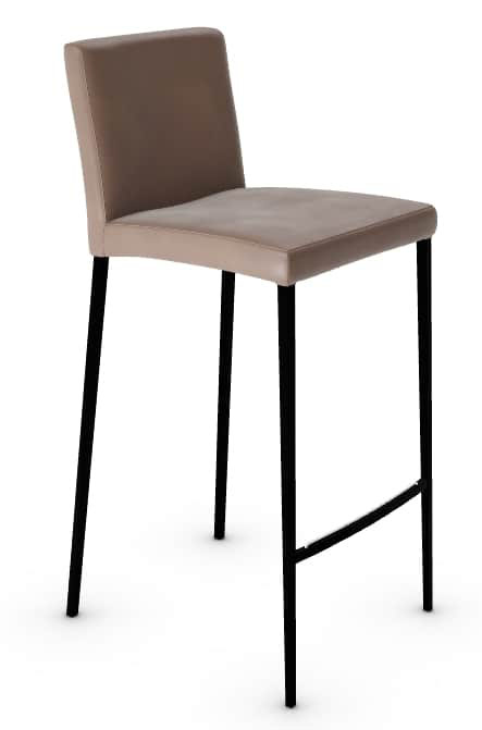 Aida Fabric/Metal Customizable Counter Stool