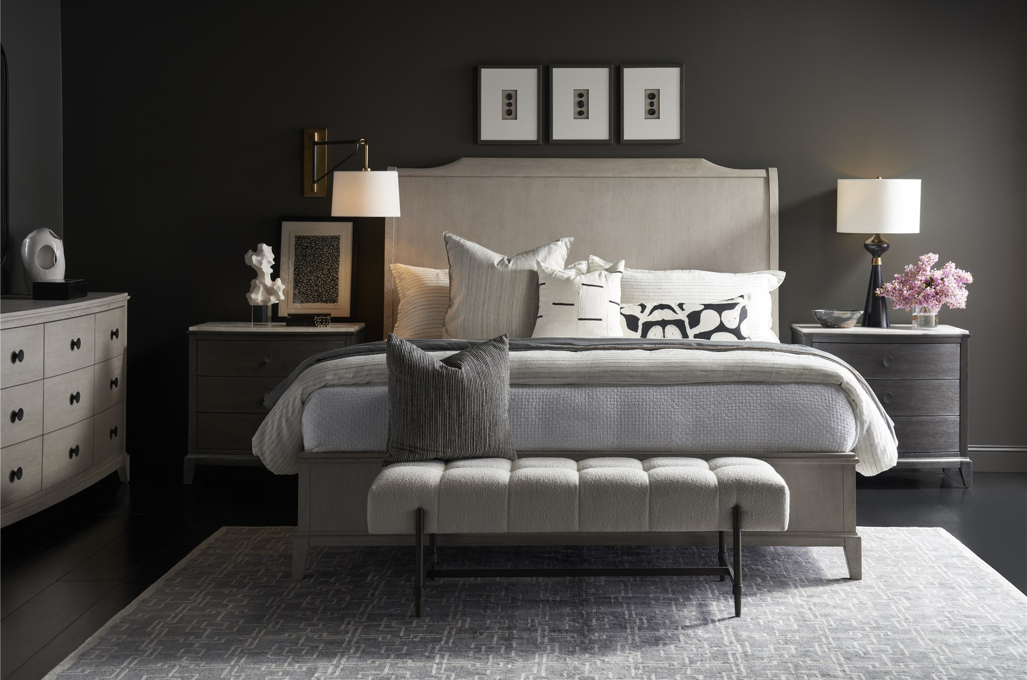 Silva Wood Panel Bedroom Set