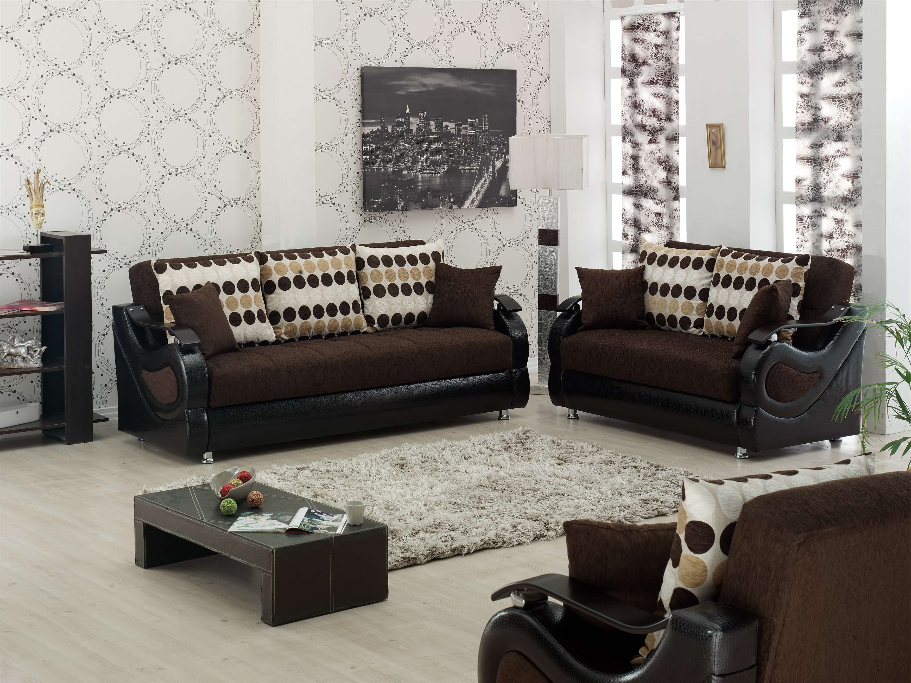 Illinois Fabric/VinyLiving Storage Room Set