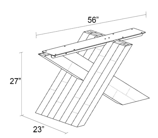 Durant 84" Concrete Dining Table