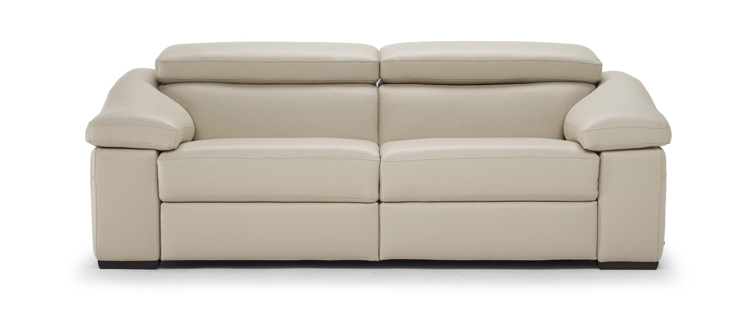 Gioia Fabric/Leather Sofa w/ 2 Electric Recliners