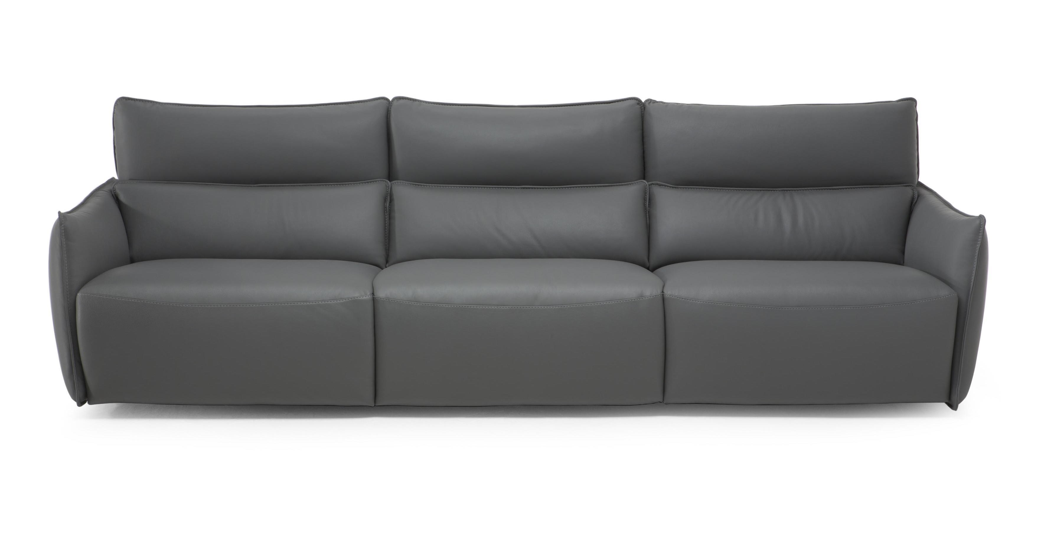 Stupore Fabric/Leather 3 Seater Sofa