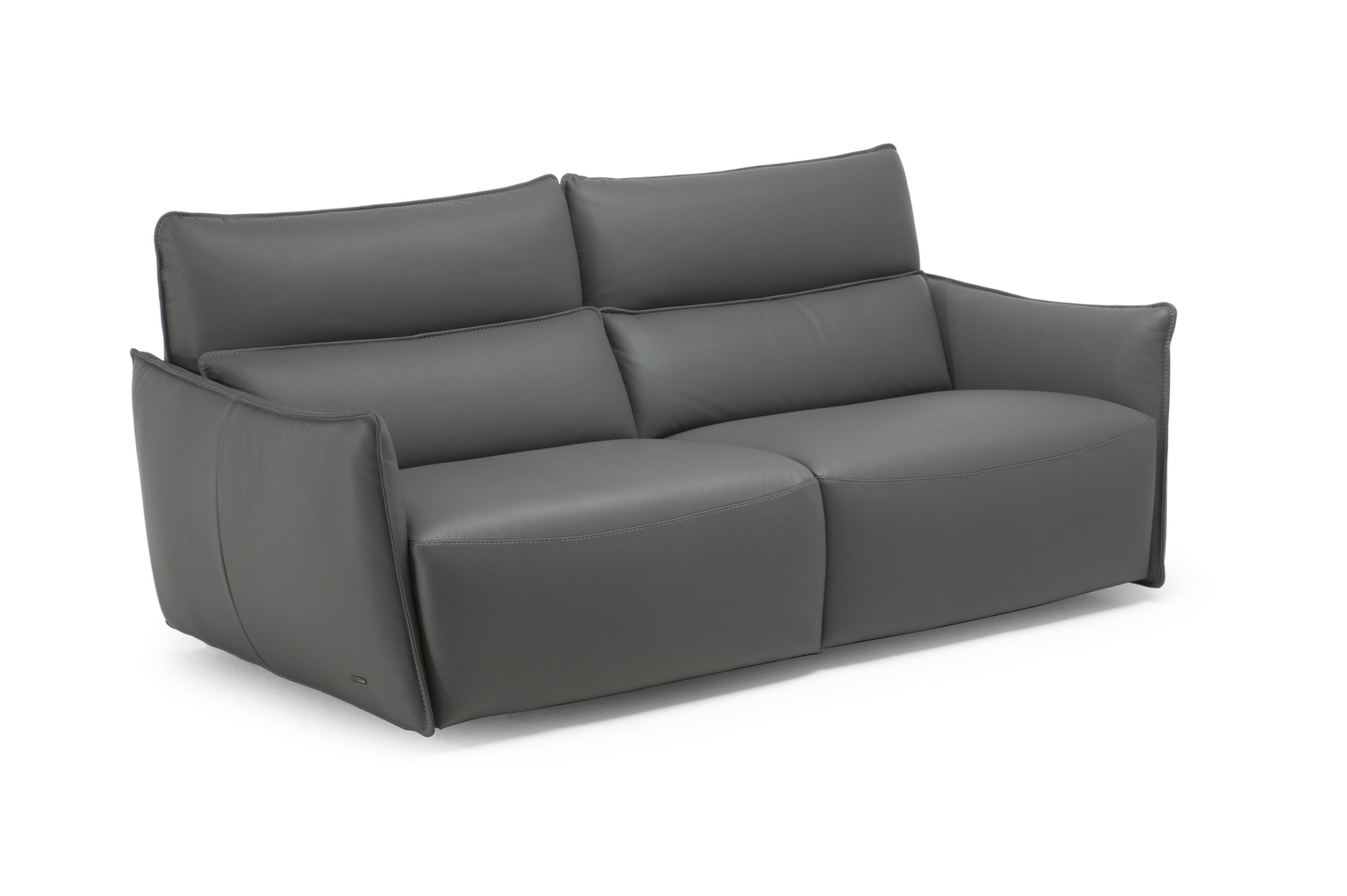 Stupore Fabric/Leather Loveseat w/ 2 Electric Recliners