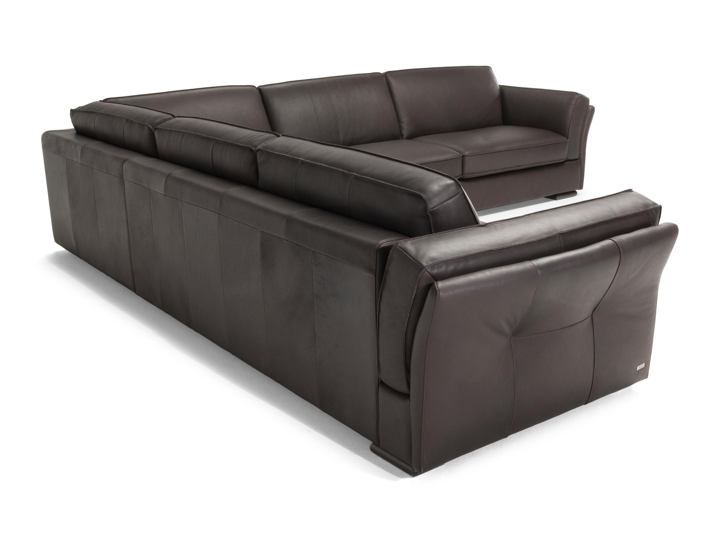 Silvano Fabric/Leather L-Shape Sectional Sofa