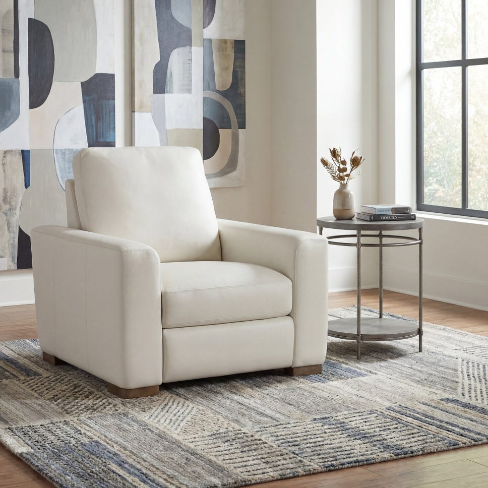 Optimus Leather Power Recliner with Power Headrest