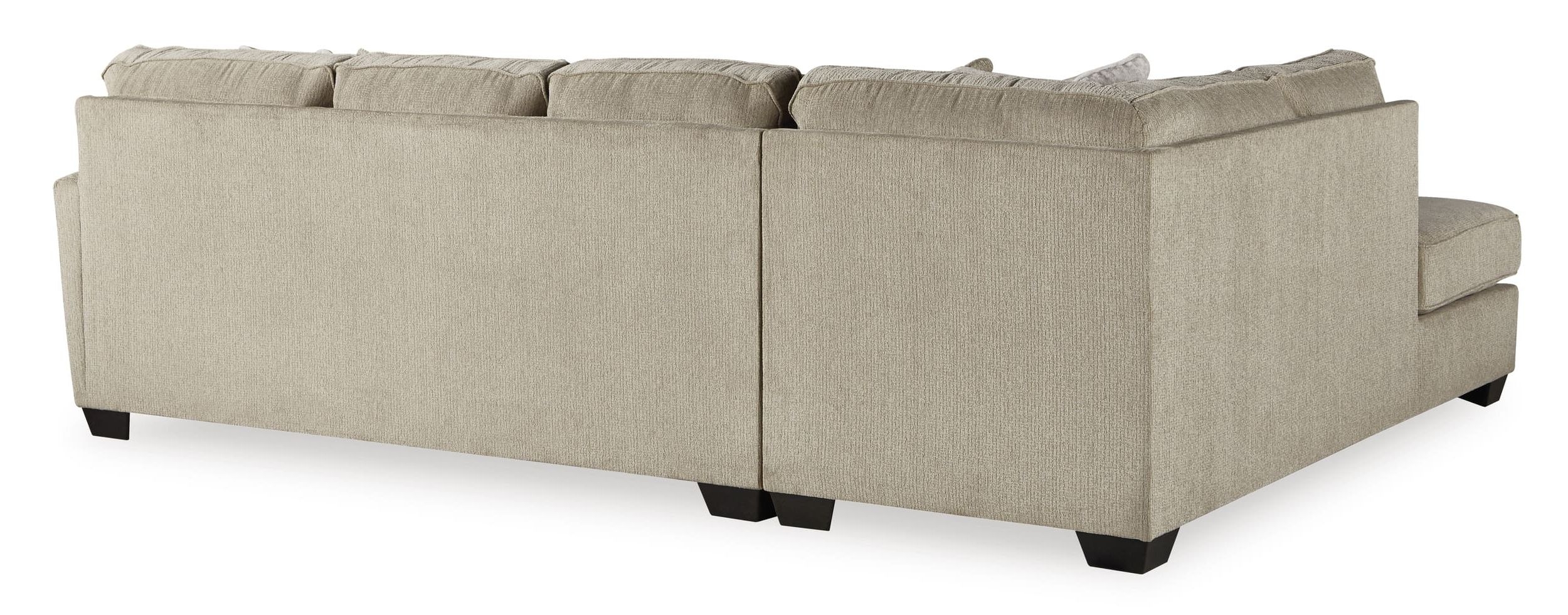 Decelle 2-Piece Polyester L-Shaped Sectional Sofa w/Left Arm Chaise Facing