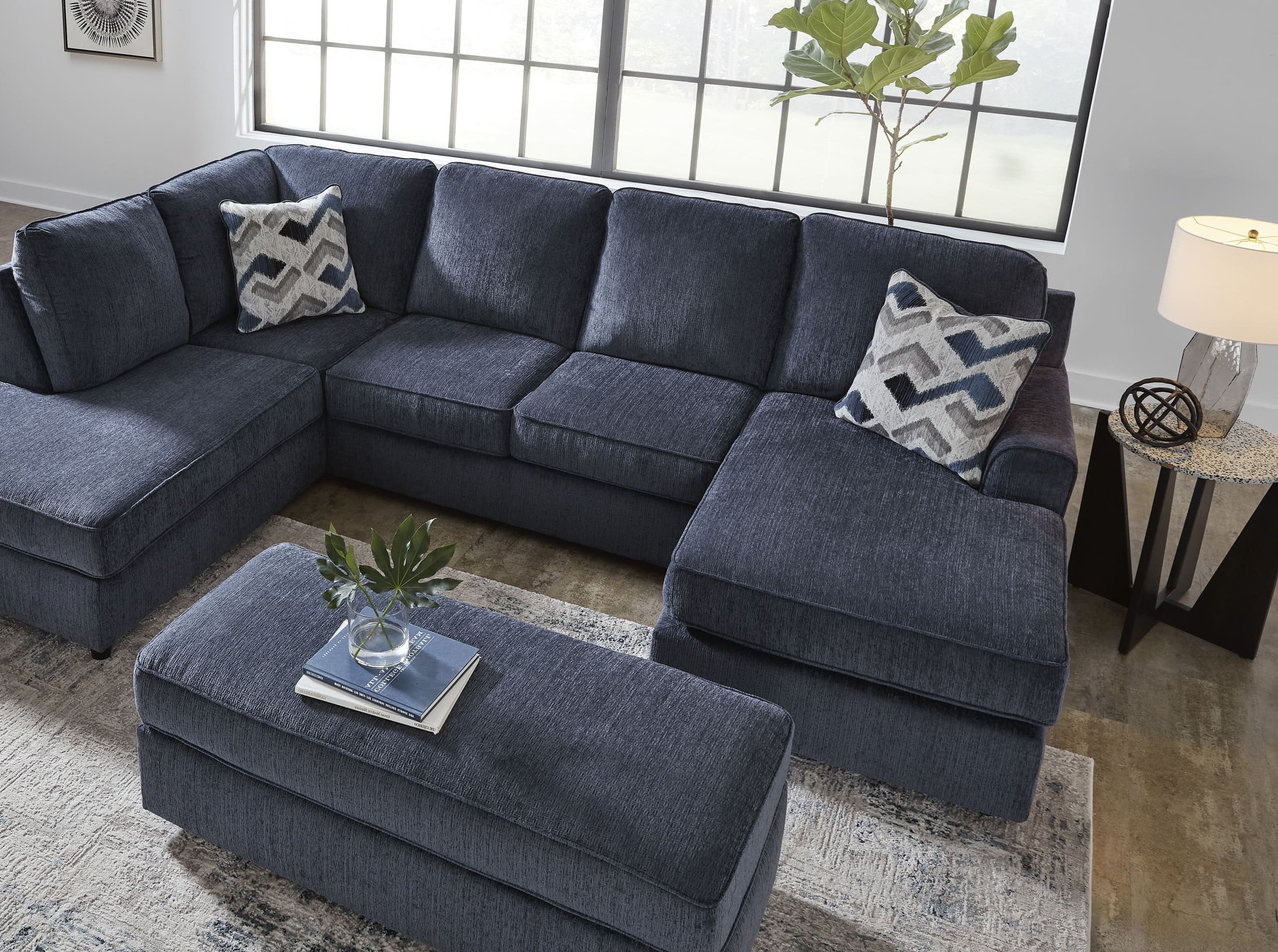 Albar Place 2-Piece Polyester U-Shaped Sectional Sofa w/Left Arm Chaise Facing