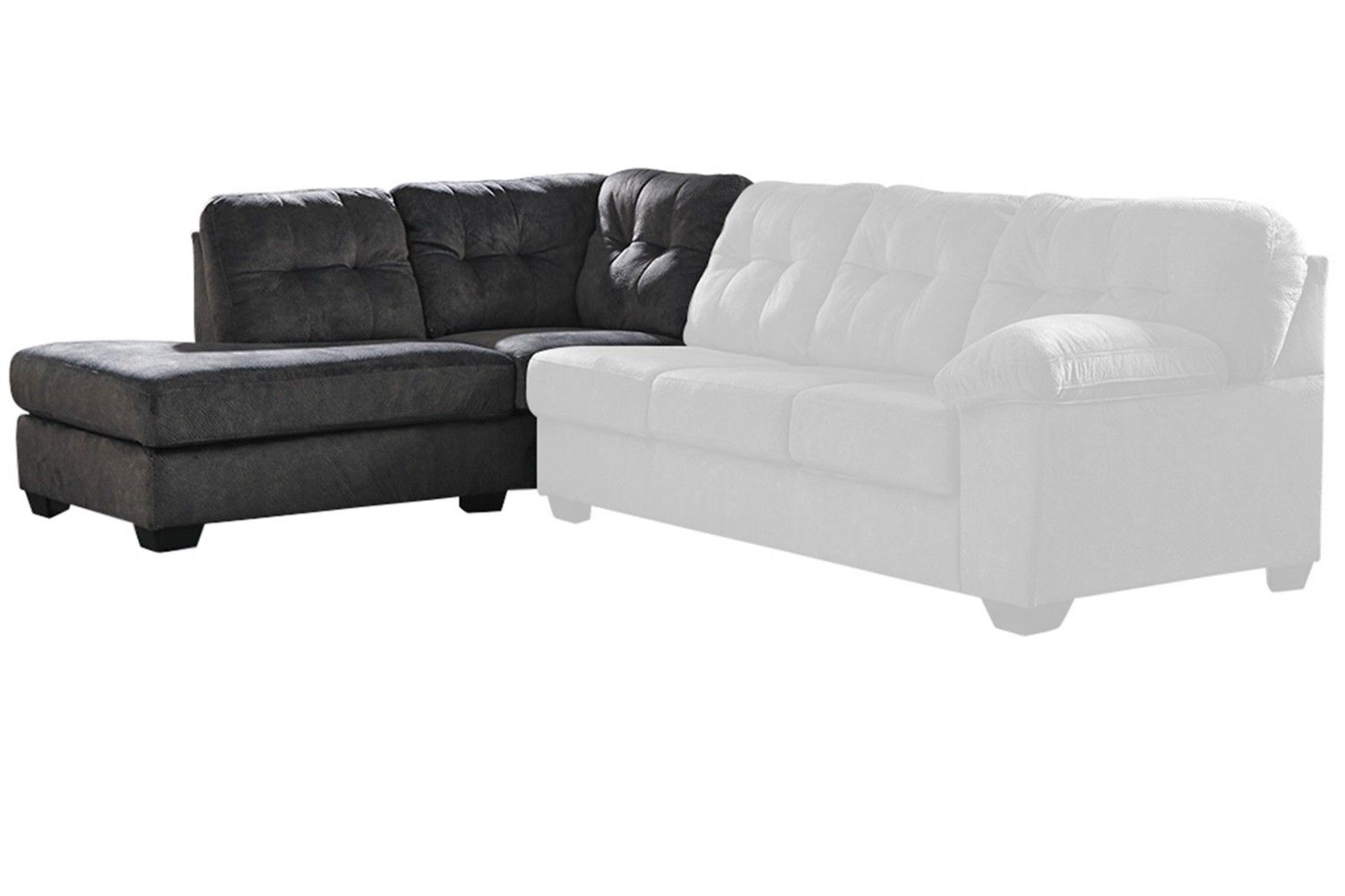 Accrington 2-Piece Polyester L-Shaped Sectional Sleeper w/Left Arm Chaise Facing