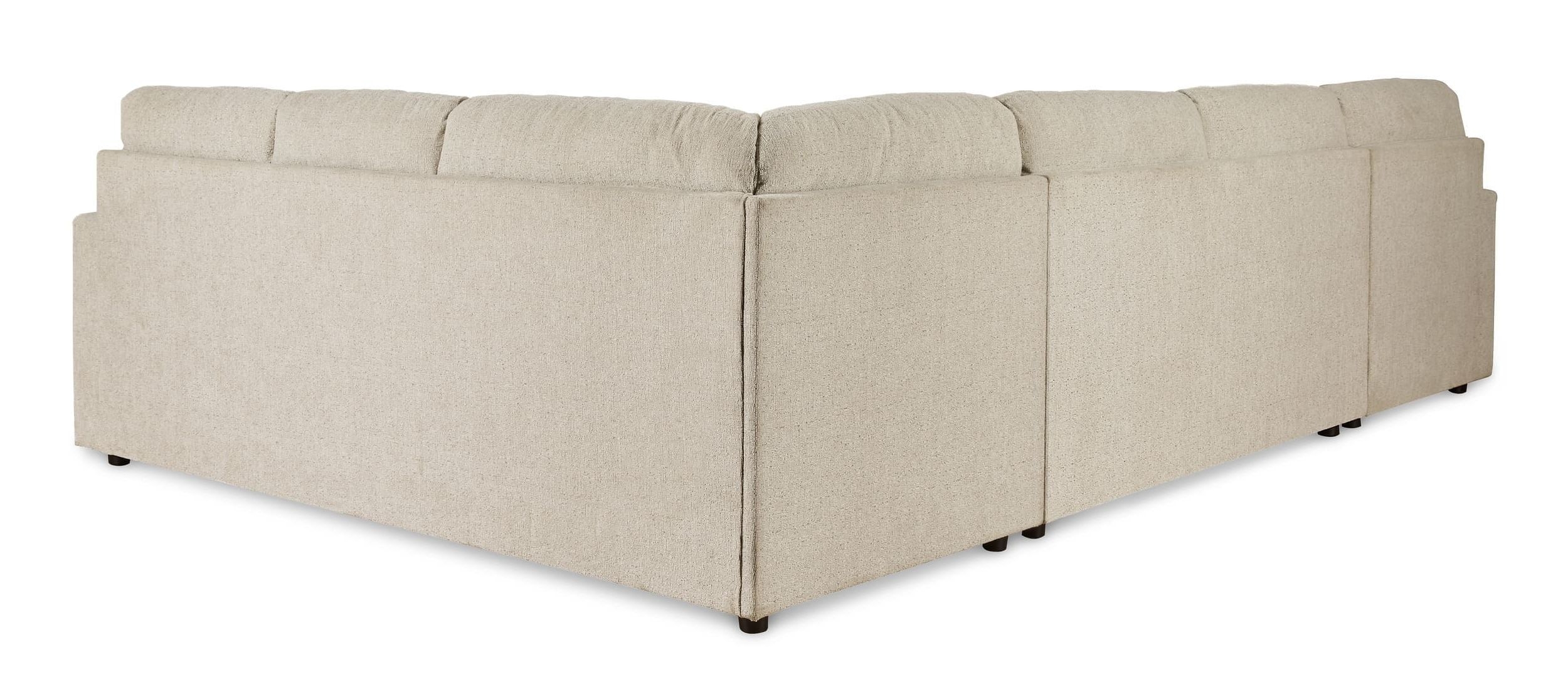 Edenfield 3-Piece Polyester U-Shaped Sectional Sofa w/Left Arm Chaise Facing