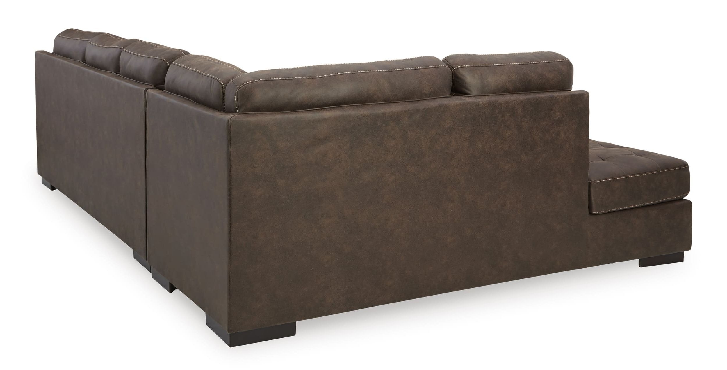 Maderla 2-Piece Faux Leather L-Shaped Sectional Sofa w/Left Arm Chaise Facing