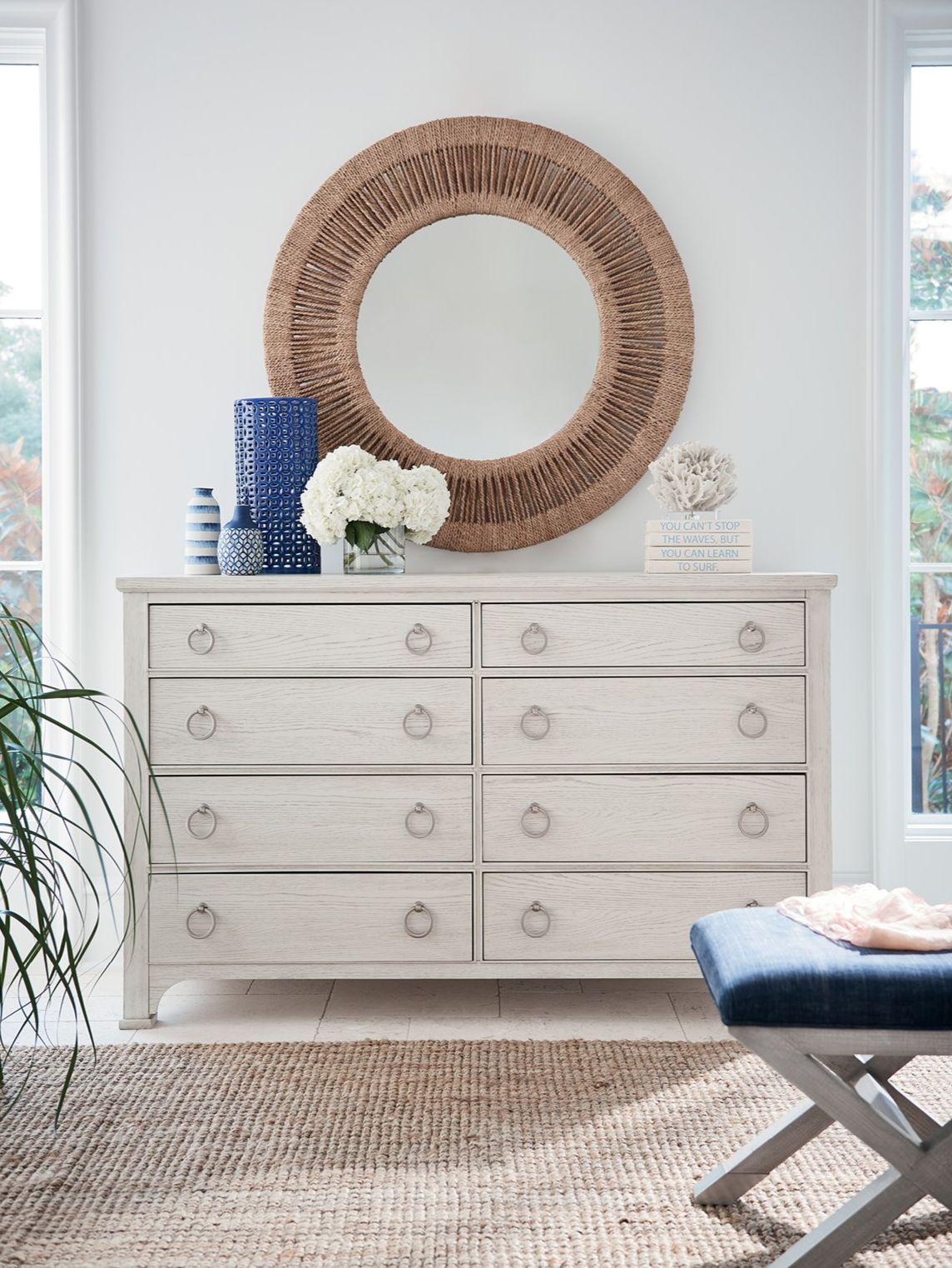Coca Plum Woven Rope Mirror