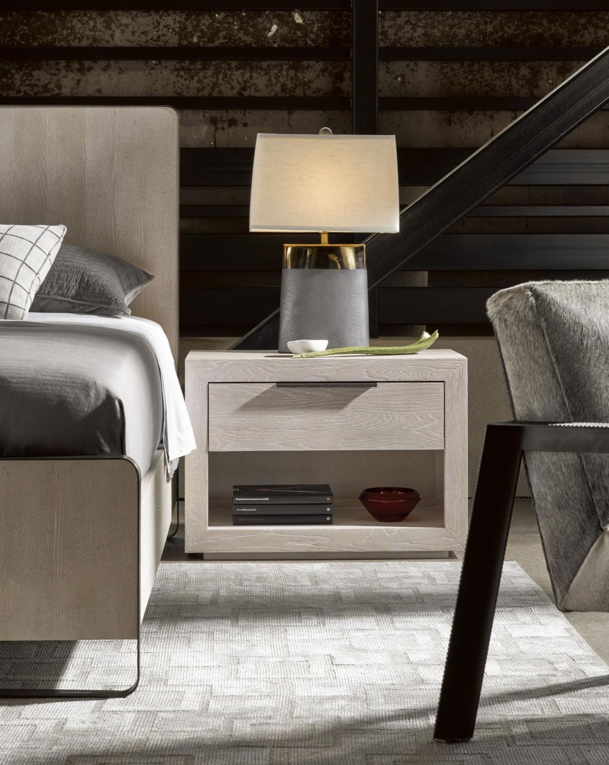 Huston Wood Nightstand w/Drawer
