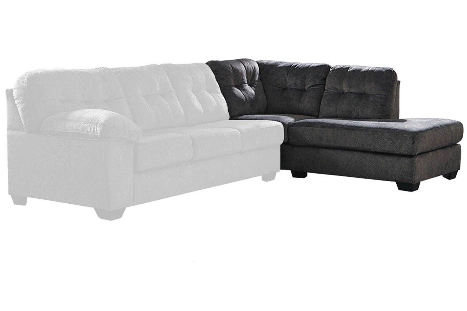 Accrington 2-Piece Polyester L-Shaped Sectional Sleeper w/Right Arm Chaise Facing
