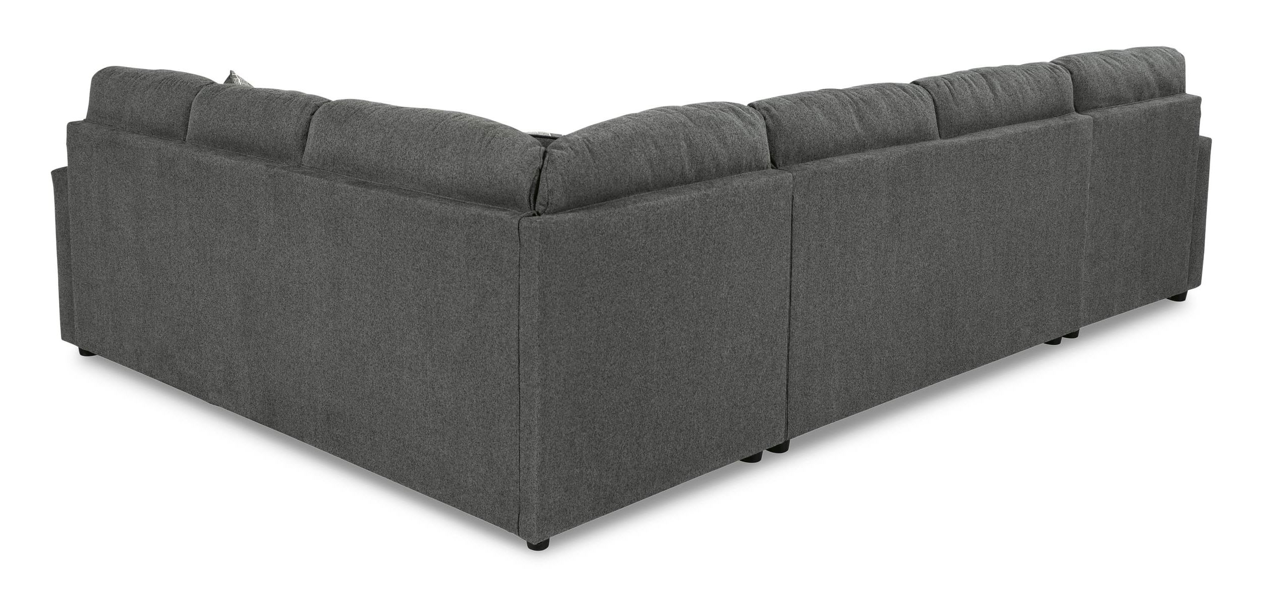 Edenfield 3-Piece Polyester U-Shaped Sectional Sofa w/Left Arm Chaise Facing