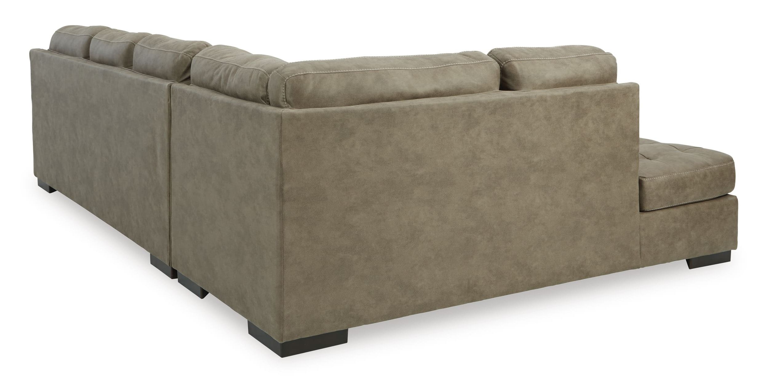 Maderla 2-Piece Faux Leather L-Shaped Sectional Sofa w/Left Arm Chaise Facing
