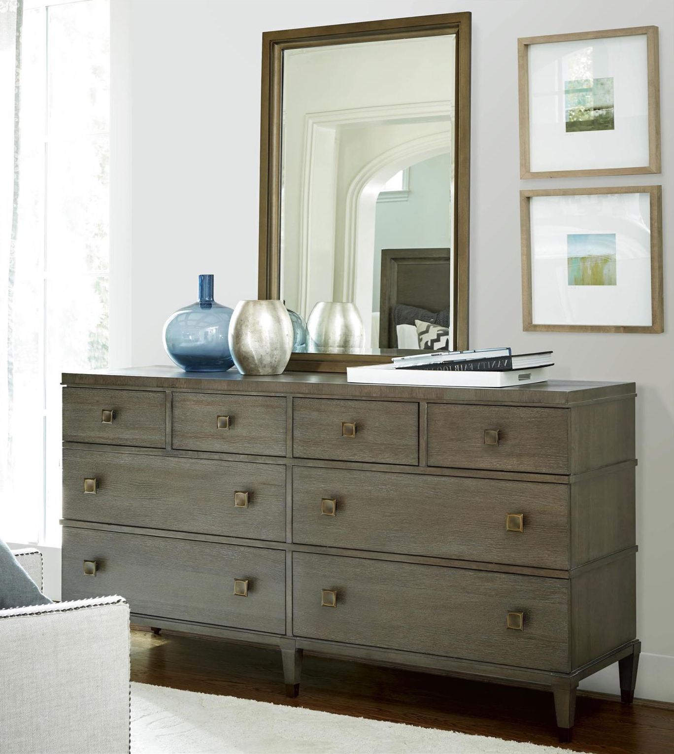 Playlist Fabric/Wood Panel Bedroom Set