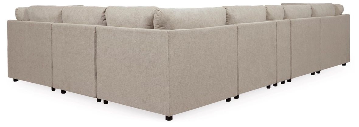 Kellway 7-Piece Polyester L-Shaped Modular Sectional w/Console