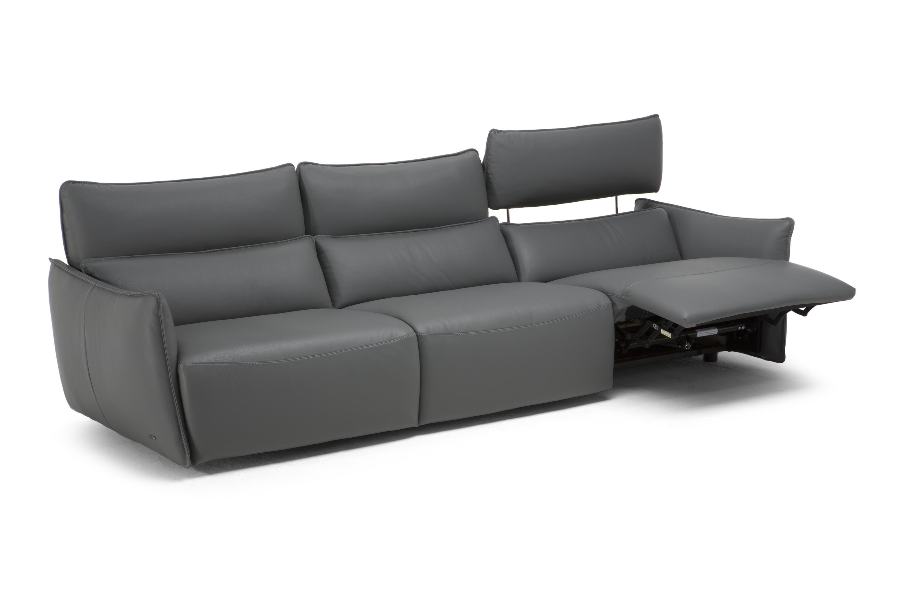 Stupore Fabric/Leather 3 Seater Sofa