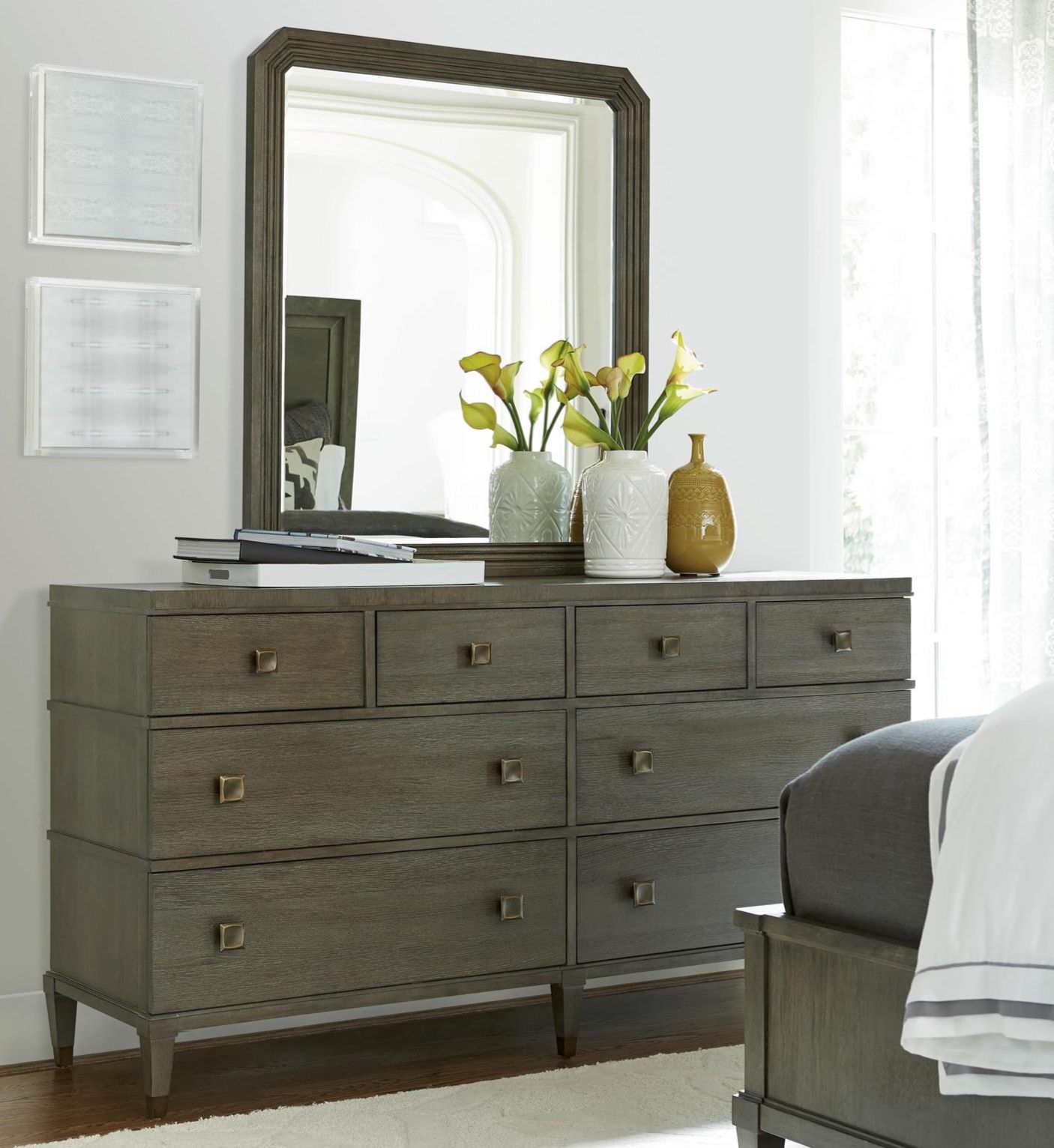 Playlist Wood Double Dresser w/8 Drawers