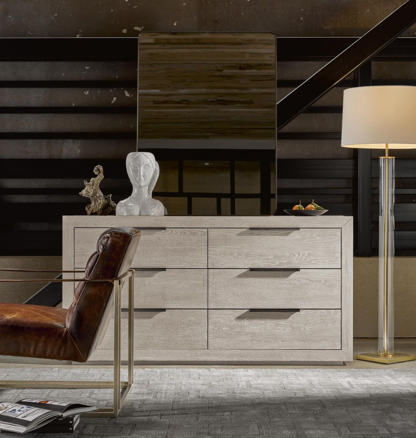 Huston Wood Double Dresser w/6 Drawers