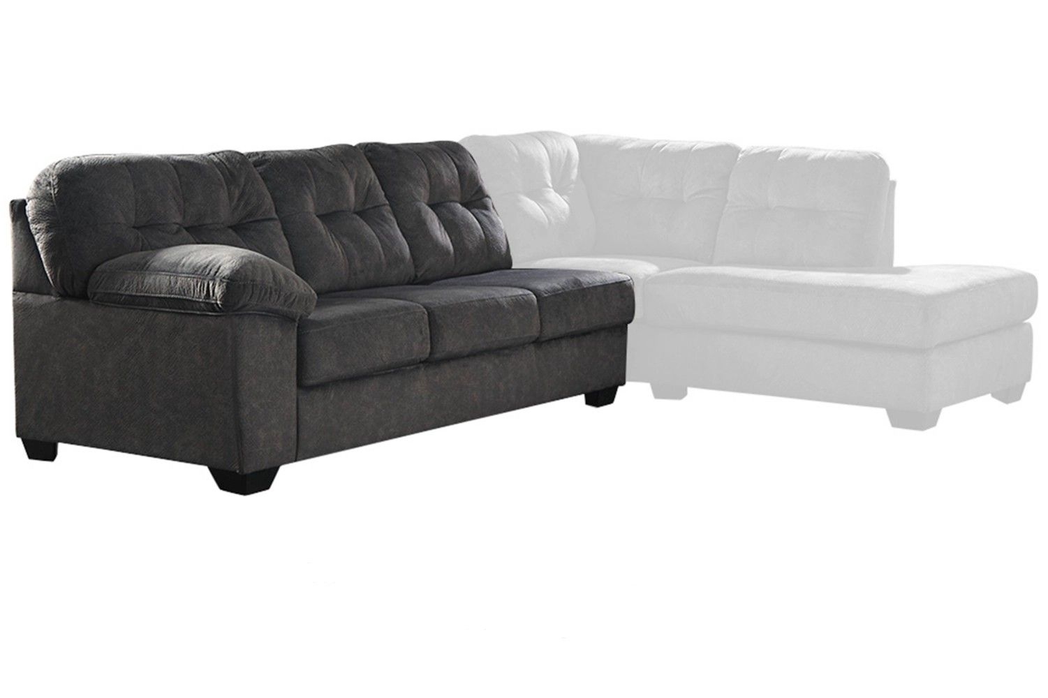 Accrington 2-Piece Polyester L-Shaped Sectional Sleeper w/Right Arm Chaise Facing