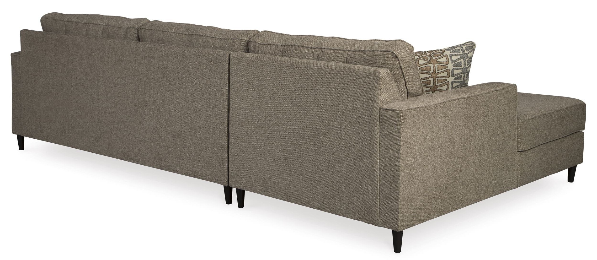Flintshire 2-Piece Polyester L-Shaped Sectional Sofa w/Left Arm Chaise Facing
