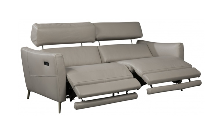 Greg Fabric/Leather Power Recliner Loveseat