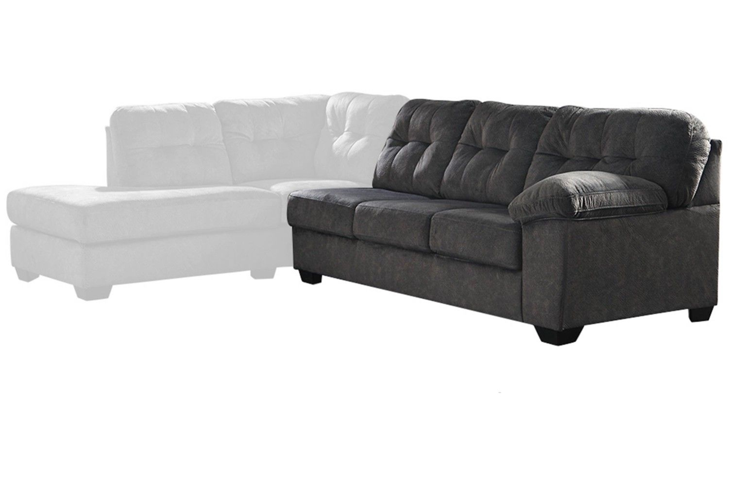 Accrington 2-Piece Polyester L-Shaped Sectional Sofa w/Left Arm Chaise Facing