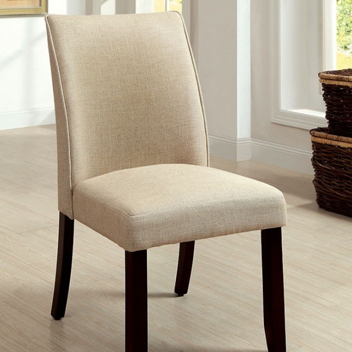 Cimma Mirror/Wood Round Dining Set