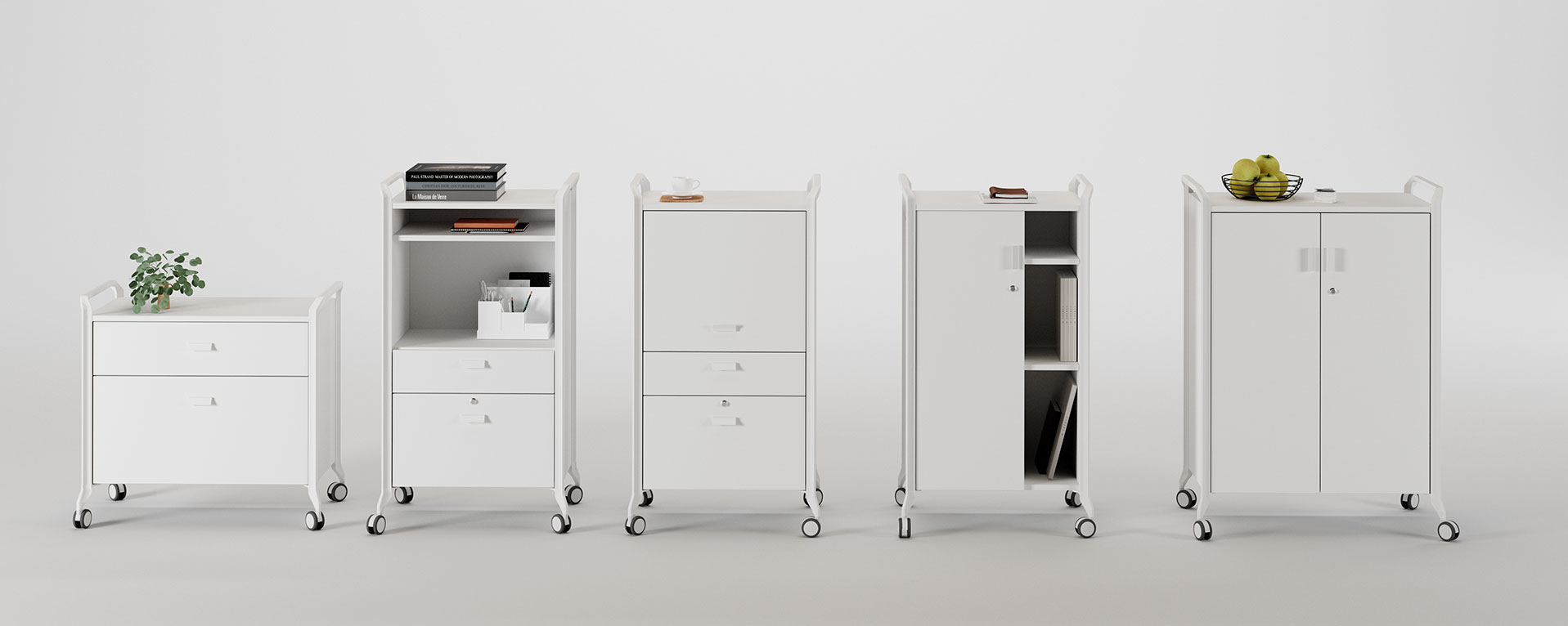 On Time 22 Mobile Storage Cabinet w/Castors