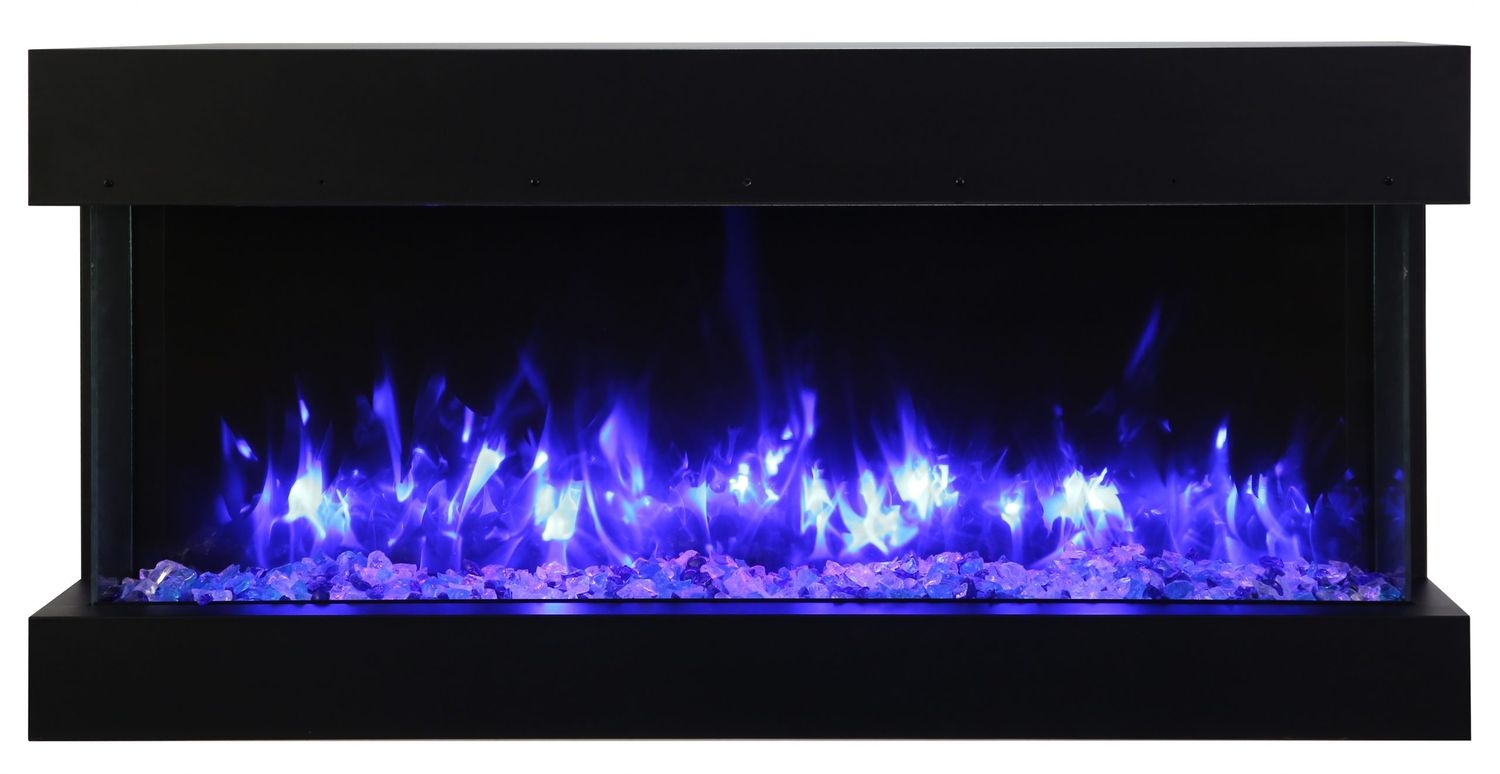 Tru View Slim 3-Sided Glass Electric Fireplace, Appliance Depth 10 5/8"