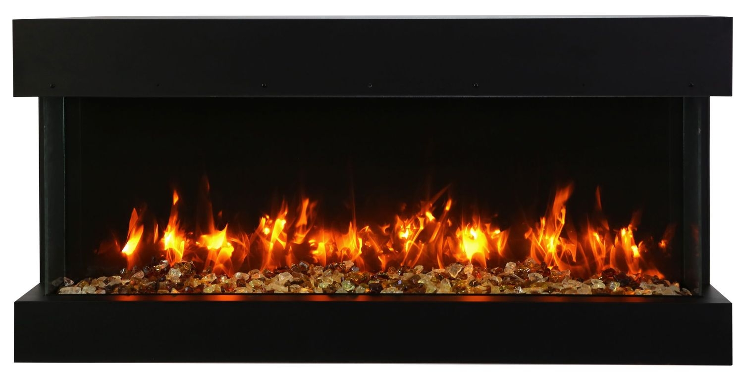 Tru View Slim 3-Sided Glass Electric Fireplace, Appliance Depth 10 5/8"