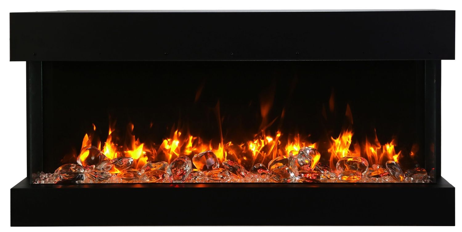 Tru View Slim 30" 3-Sided Glass Electric Fireplace, Appliance Depth 10 5/8"