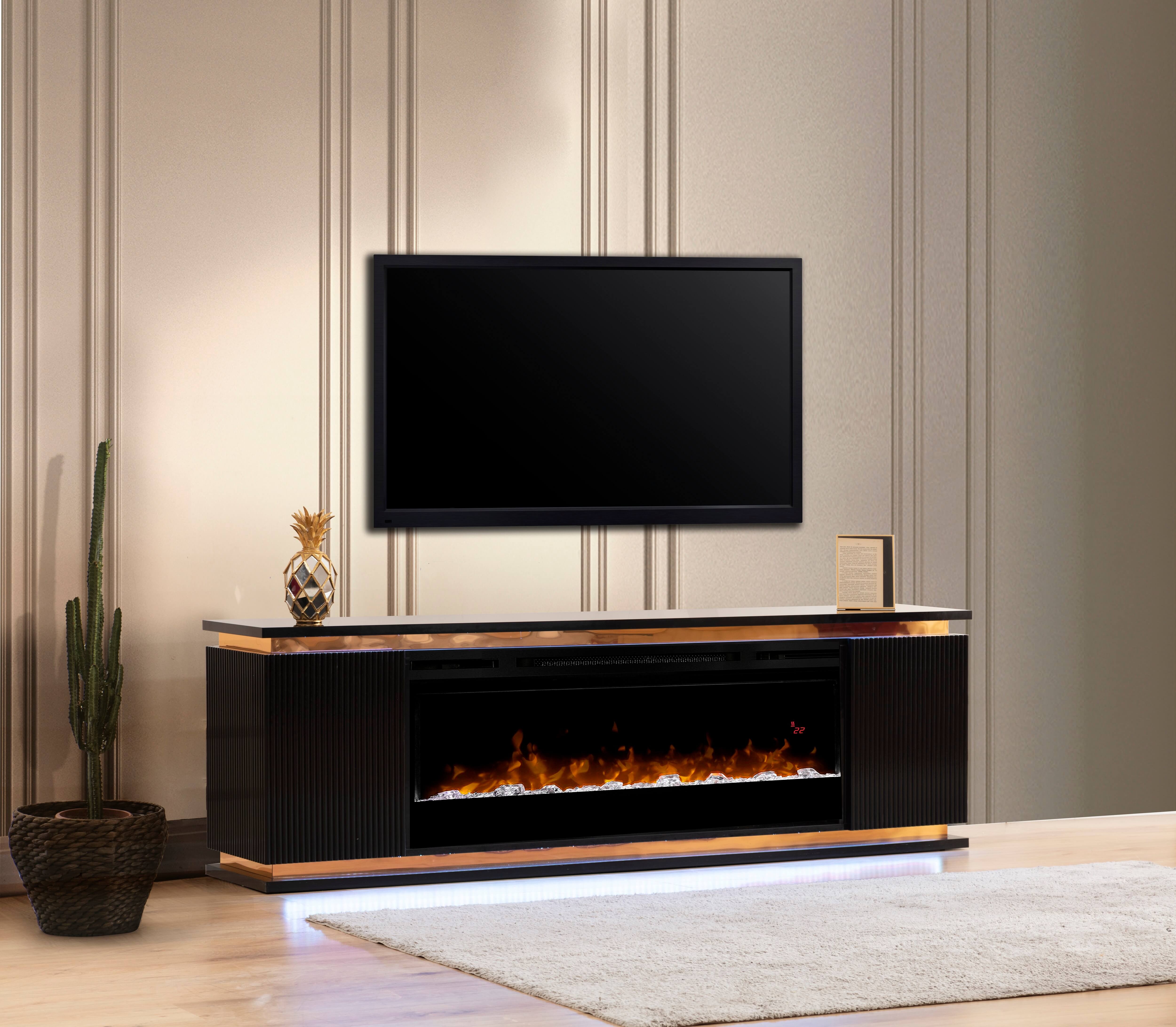 SM Lianna TV Console w/2 Doors & LED Lighting