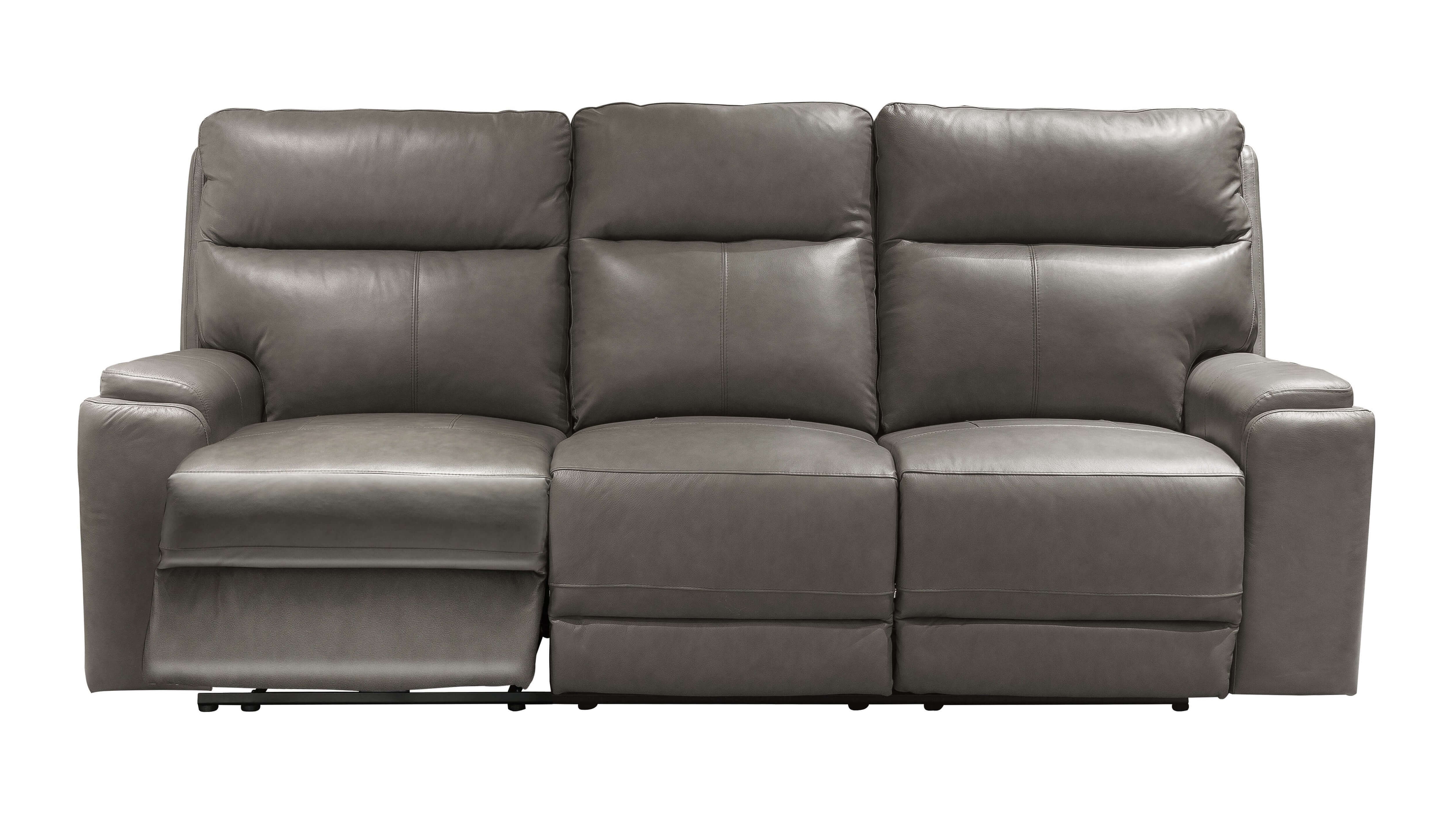 Klaussner Santana Leather Power Reclining Sofa w/USB