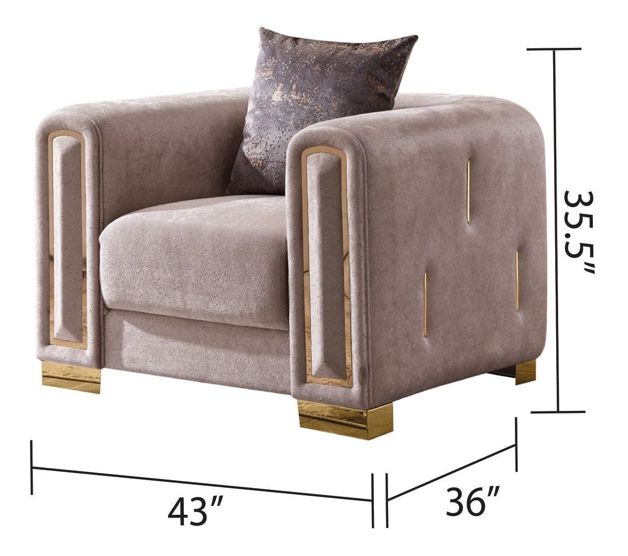 Impreza Velvet Chair