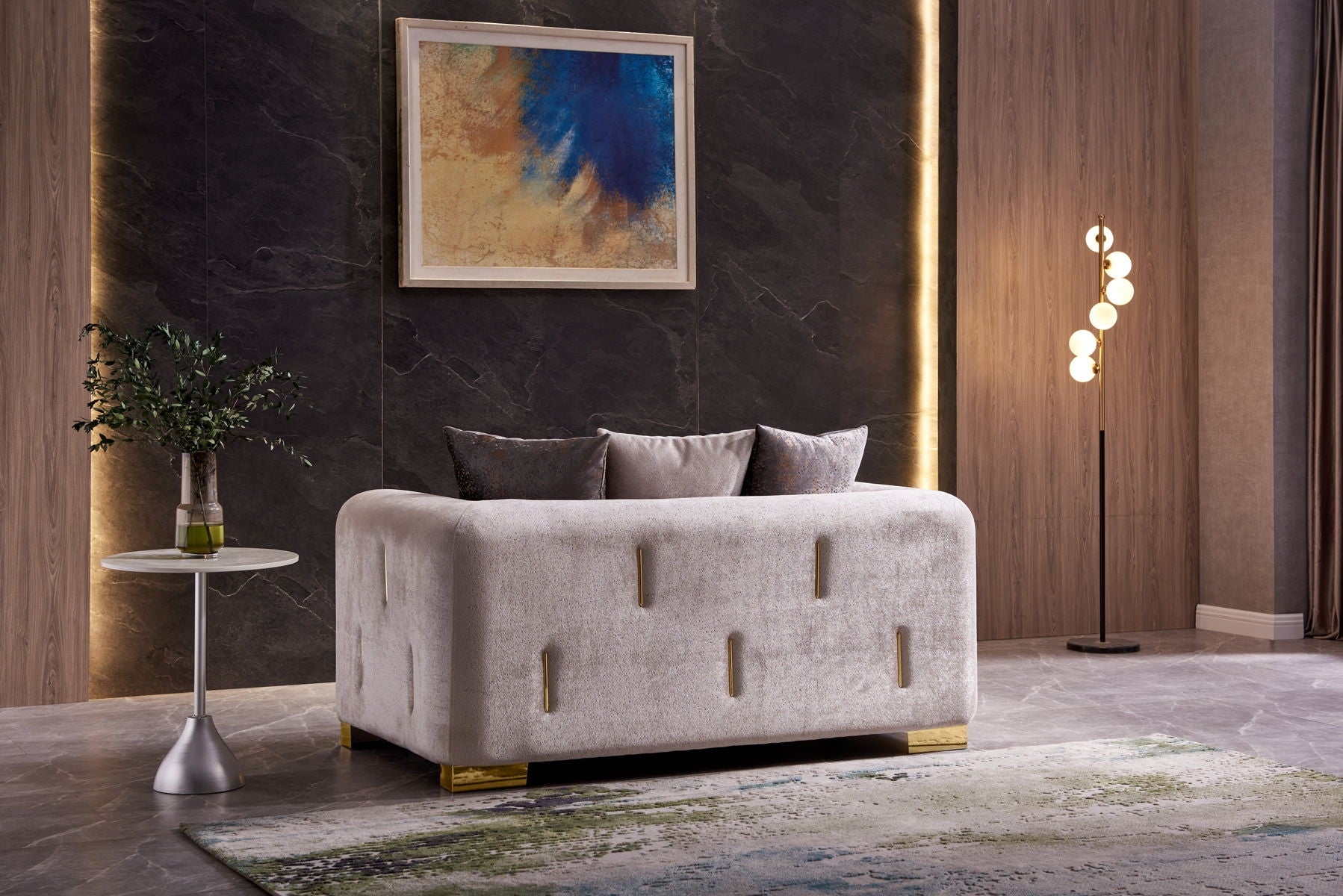 Impreza Velvet Loveseat