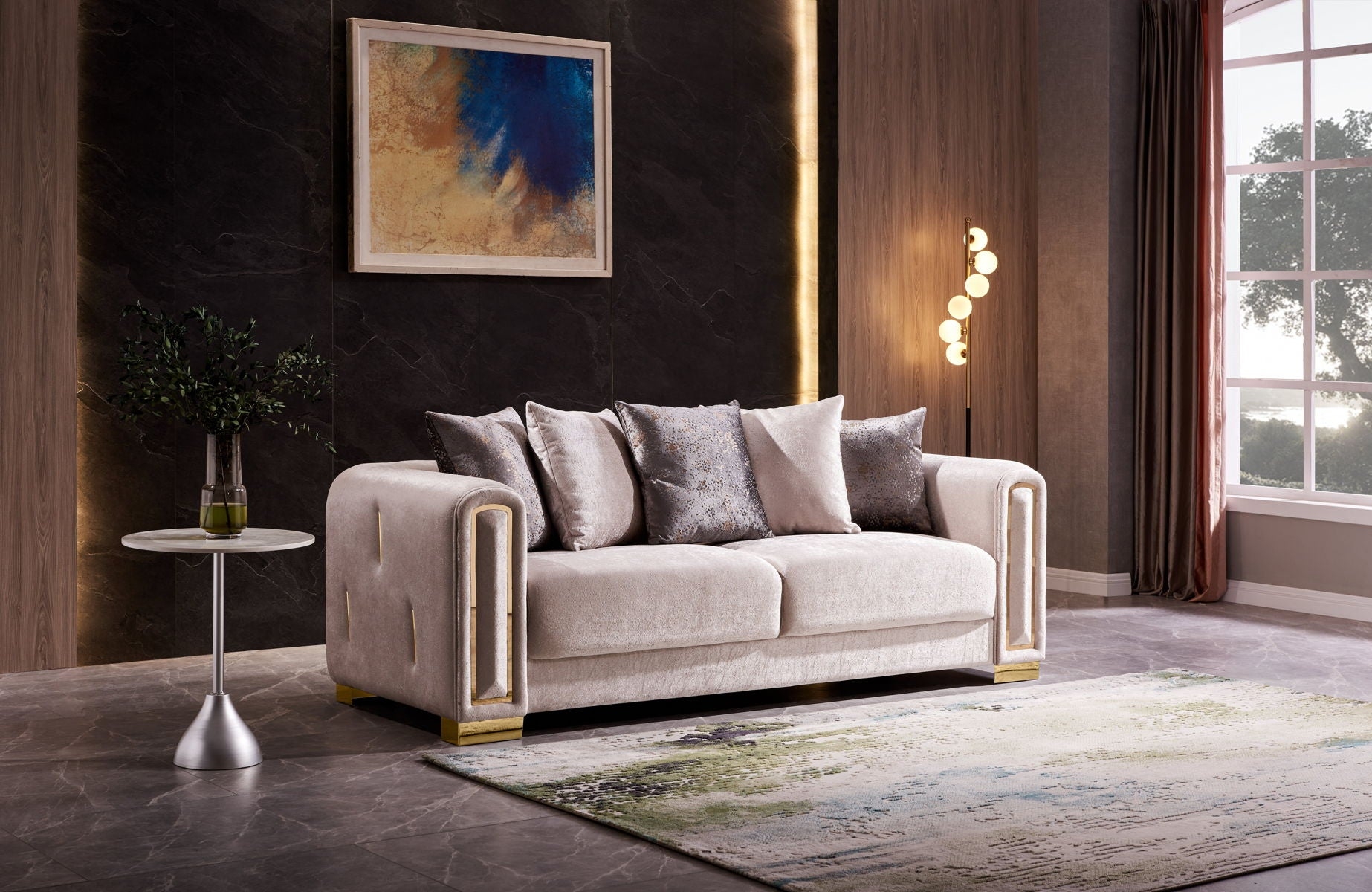 Impreza Velvet Sofa