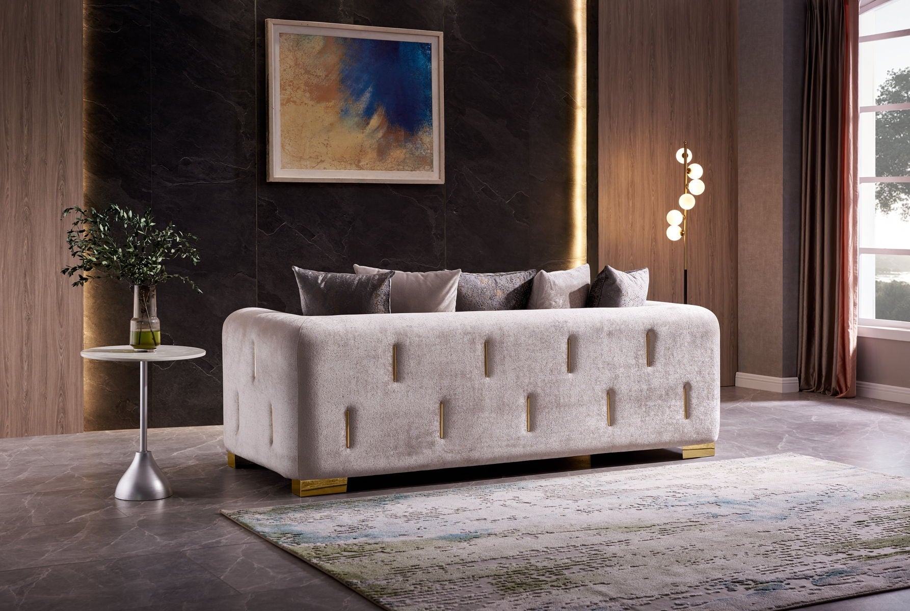 Impreza Velvet Living Room Set
