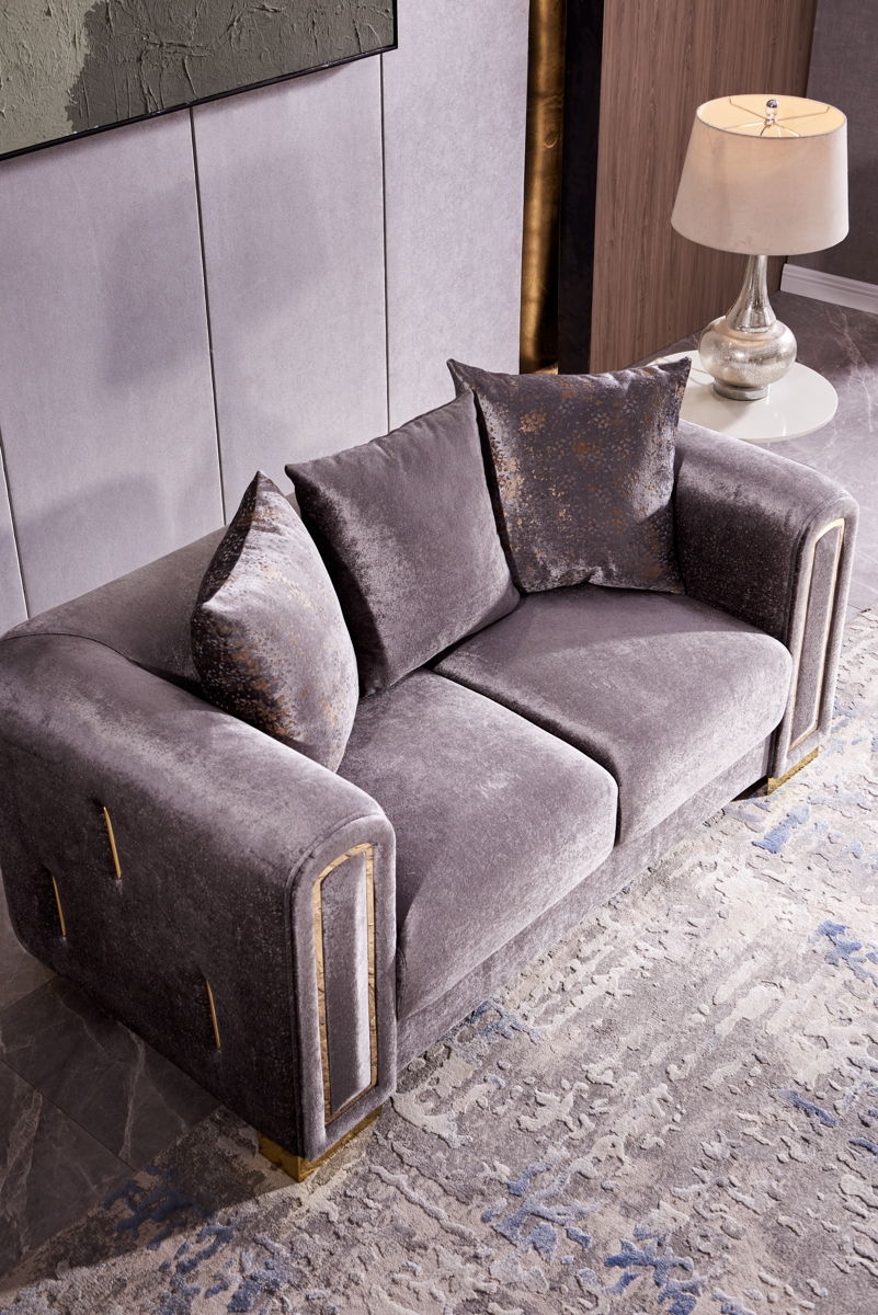 Impreza Velvet Living Room Set