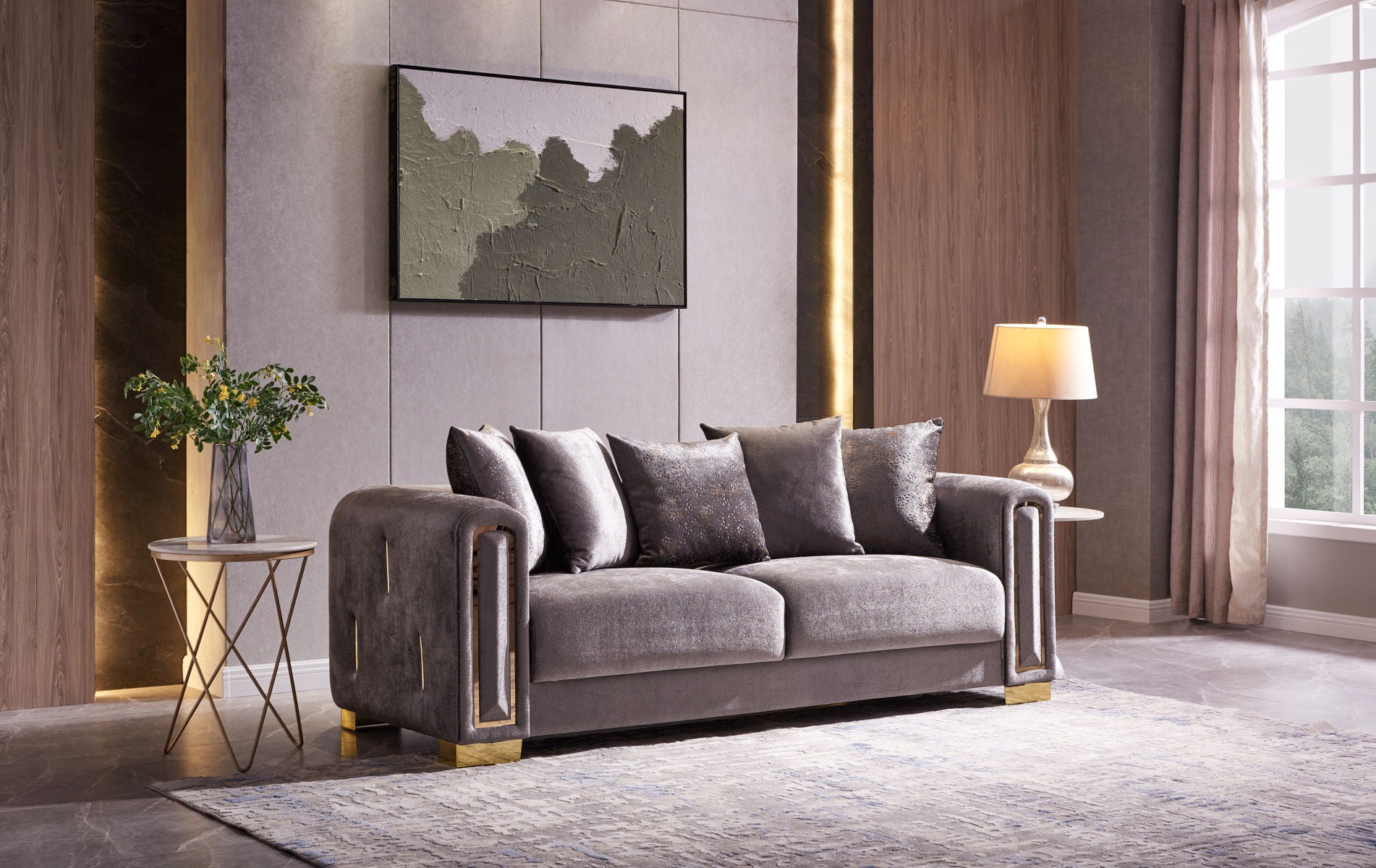 Impreza Velvet Sofa