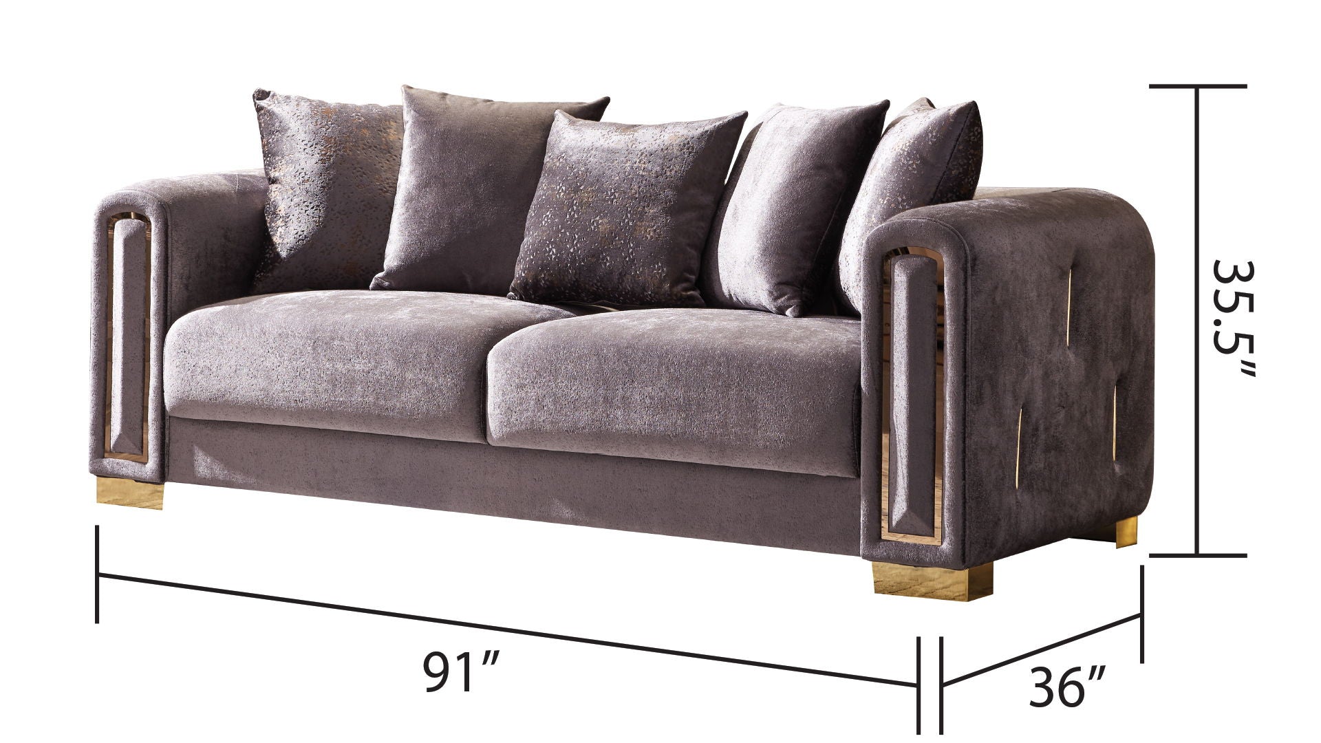 Impreza Velvet Sofa