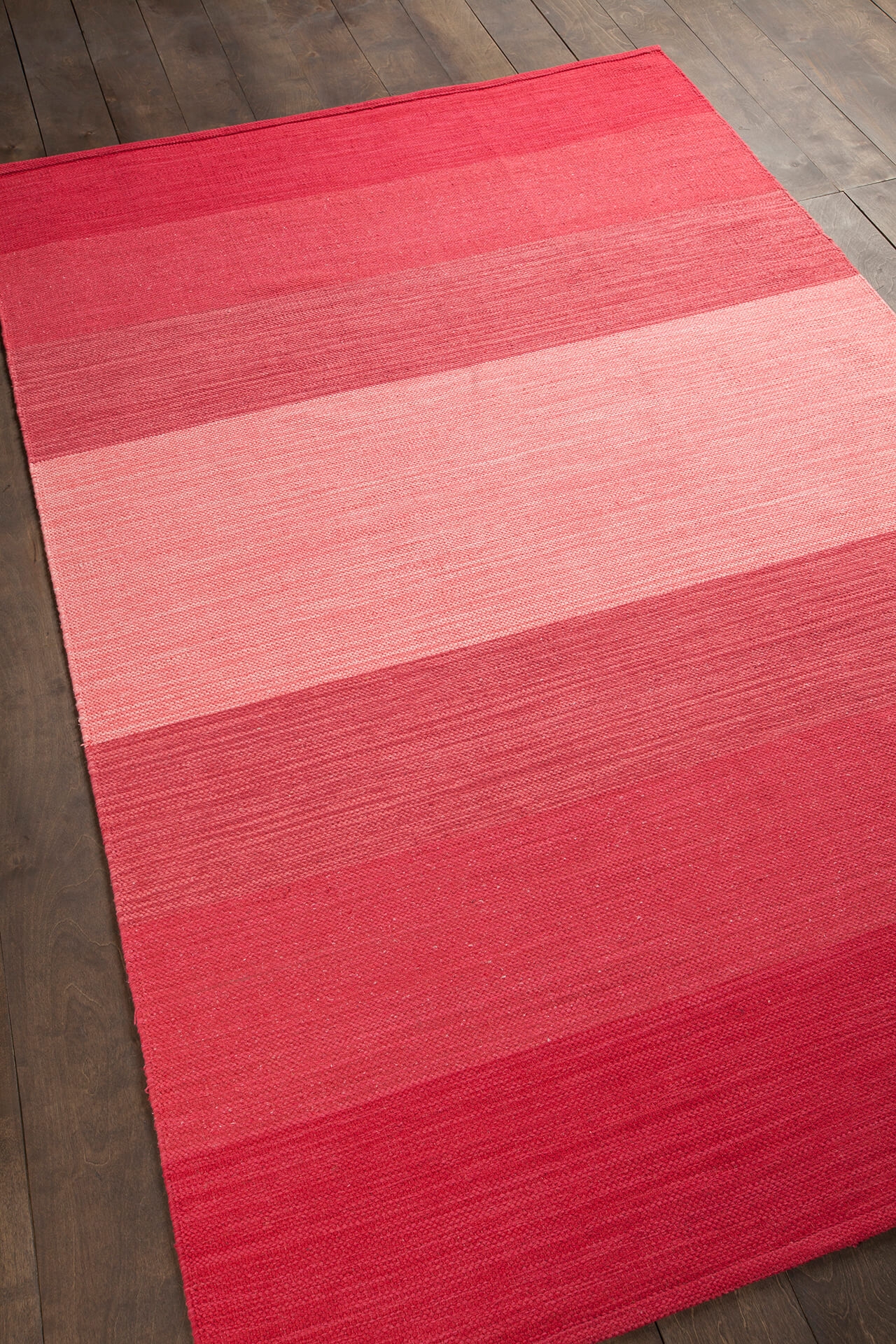 India Cotton Rectangular Hand-woven Rug, Composition 2