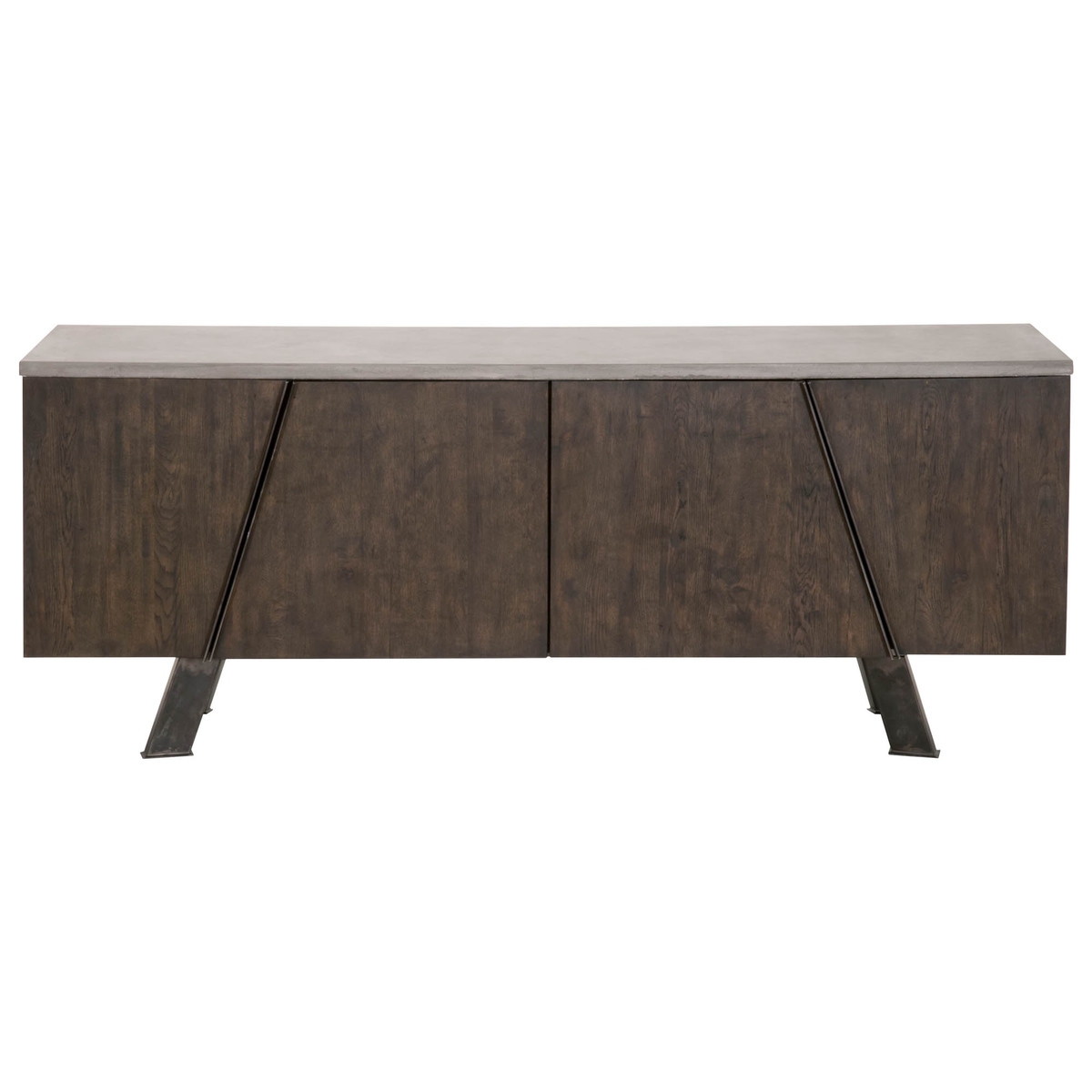 Industry Concrete Rectangular Dining Set