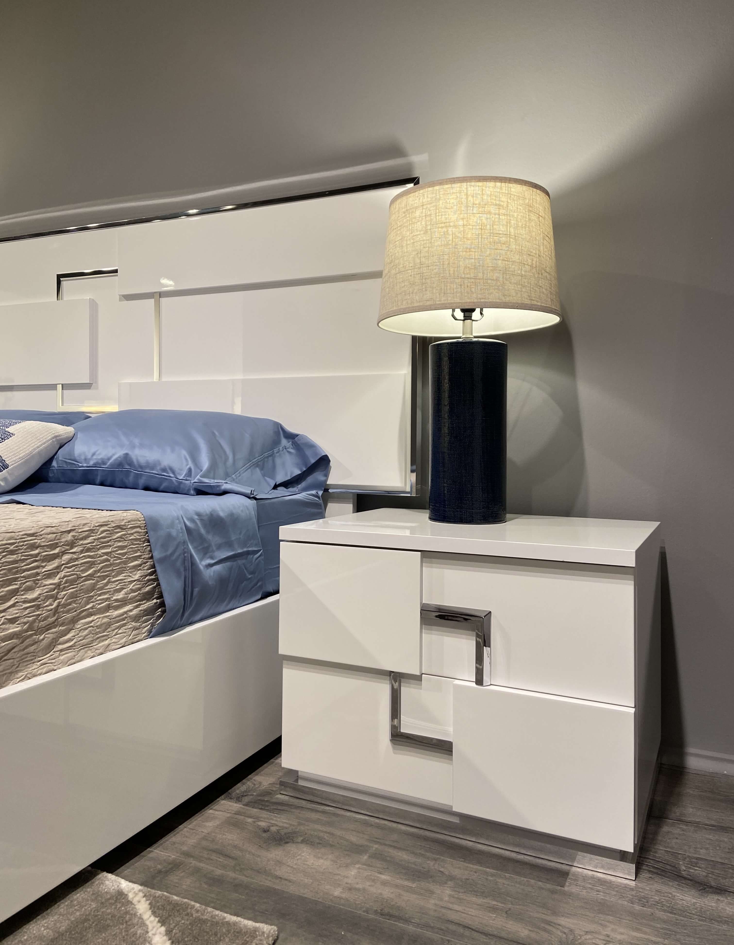 Infinity Premium Wood Veneer 2-Drawer Nightstand