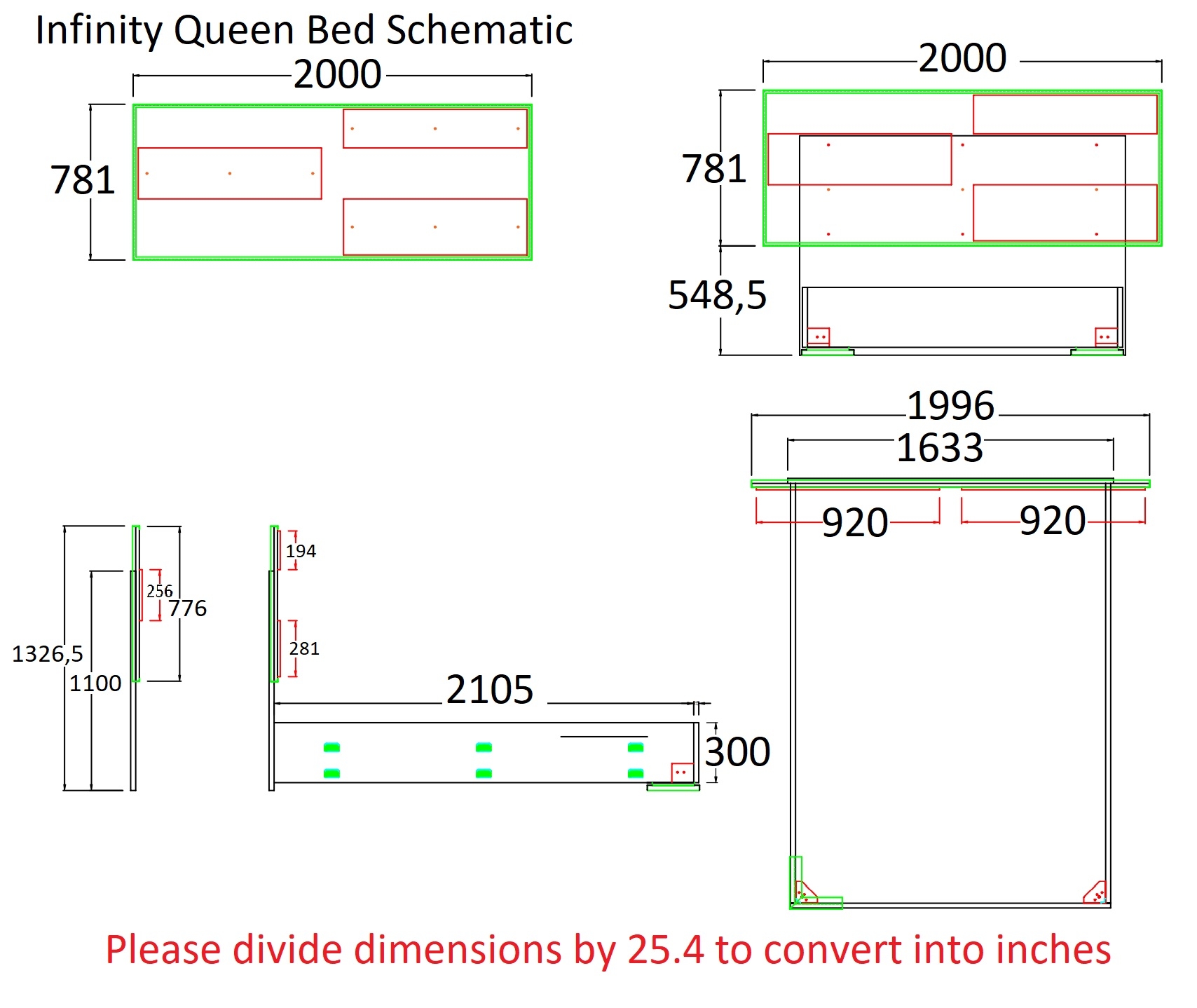 Infinity Premium Wood Veneer Bedroom Set